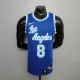 NBA Finals Men Los Angeles Lakers Retro in Latin #8 BRYANT Blue Round Neck Jersey High Quality Name and Number Print