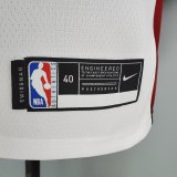 NBA Men Miami Heat White #4 OLADIPO Jersey High Quality Name and Number Print