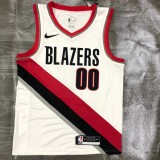 NBA Portland Trail Blazers White #00 ANTHONY Jersey High Quality Name and Number Print
