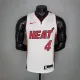 NBA Men Miami Heat White #4 OLADIPO Jersey High Quality Name and Number Print