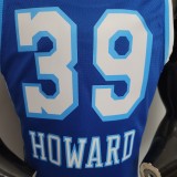 NBA Finals Men Los Angeles Lakers Retro in Latin #39 HOWARD Blue Round Neck Jersey High Quality Name and Number Print