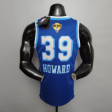 NBA Finals Men Los Angeles Lakers Retro in Latin #39 HOWARD Blue Round Neck Jersey High Quality Name and Number Print