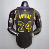 NBA Men Los Angeles Lakers Black with Snake 24 BRYANT Jersey High Quality Name and Number Print