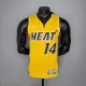 NBA Men Season 2021 Miami Heat Yellow Award Version #14 HERRO Jersey High Quality Name and Number Print