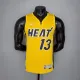 NBA Men Season 2021 Miami Heat Yellow Award Version #13 ADEBAYO Jersey High Quality Name and Number Print