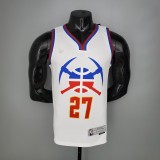 NBA Men Season 2021 Denver Nuggets White Award Version #27 MURRAY Jersey High Quality Name and Number Print