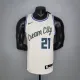NBA Men Milwaukee Bucks Beige City #21 HOLIDAY Jersey High Quality Name and Number Print