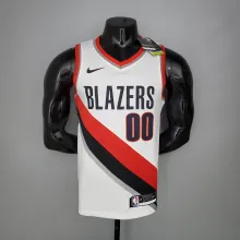NBA Portland Trail Blazers White #00 ANTHONY Jersey High Quality Name and Number Print