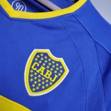 03/04 Boca Home Retro Soccer Jersey Long Sleeve Thai Quality