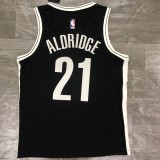 NBA Men New Brooklyn Nets Black #21 ALDRIDGE Jersey High Quality Name and Number Print