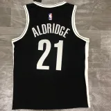 NBA Men New Brooklyn Nets Black #21 ALDRIDGE Jersey High Quality Name and Number Print