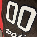 NBA New 2021 Portland Trail Blazers Brown #00 ANTHONY Jersey High Quality Name and Number Print