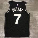 NBA Men New 2021 Brooklyn Nets Black Awarding Version #7 DURANT Jersey High Quality Name and Number Print