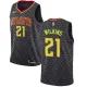 NBA Men Atlanta Hawks Black #21 WILKINS Jersey High Quality Name and Number Print
