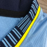 NBA Men Season 2021 Memphis Grizzlies Sky Blue #12 MORANT Jersey with Jordan Logo High Quality Name and Number Print