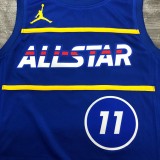 NBA Men 2021 All Star Jerseys Blue #11 IRVING Jersey High Quality Name and Number Print