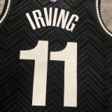 NBA Men New 2021 Brooklyn Nets Black Awarding Version #11 IRVING Jersey High Quality Name and Number Print