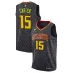 NBA Men Atlanta Hawks Black #15 CARTER Jersey High Quality Name and Number Print