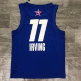 NBA Men 2021 All Star Jerseys Blue #11 IRVING Jersey High Quality Name and Number Print