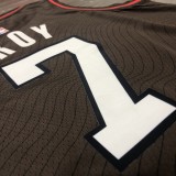 NBA New 2021 Portland Trail Blazers Brown #7 ROY Jersey High Quality Name and Number Print