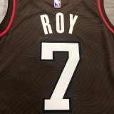 NBA New 2021 Portland Trail Blazers Brown #7 ROY Jersey High Quality Name and Number Print