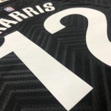 NBA Men New 2021 Brooklyn Nets Black Awarding Version #12 HARRIS Jersey High Quality Name and Number Print