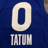 NBA Men 2021 All Star Jerseys Blue #0 TATUM Jersey High Quality Name and Number Print