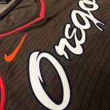 NBA New 2021 Portland Trail Blazers Brown #0 LILLARD Jersey High Quality Name and Number Print