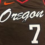 NBA New 2021 Portland Trail Blazers Brown #7 ROY Jersey High Quality Name and Number Print