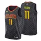 NBA Men Atlanta Hawks Black #11 YOUNG Jersey High Quality Name and Number Print