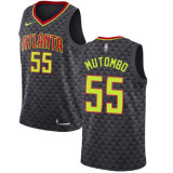 NBA Men Atlanta Hawks Black #55 MUTOMBO Jersey High Quality Name and Number Print