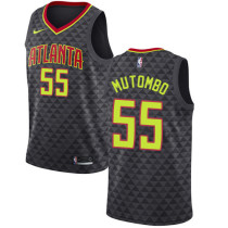 NBA Men Atlanta Hawks Black #55 MUTOMBO Jersey High Quality Name and Number Print
