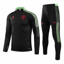 20-21 Man United Black Sweater Tracksuit Thai Quality