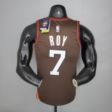 NBA New 2021 Portland Trail Blazers Brown #7 ROY Jersey High Quality Name and Number Print