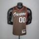 NBA New 2021 Portland Trail Blazers Brown #00 ANTHONY Jersey High Quality Name and Number Print