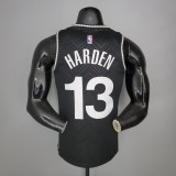 NBA Men New 2021 Brooklyn Nets Black Awarding Version #13 HARDEN Jersey High Quality Name and Number Print