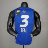 NBA Men 2021 All Star Jerseys Blue #3 BEAL Jersey High Quality Name and Number Print