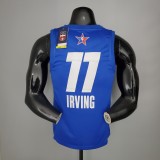 NBA Men 2021 All Star Jerseys Blue #11 IRVING Jersey High Quality Name and Number Print