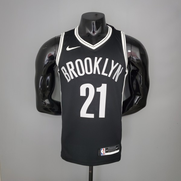 NBA Men New Brooklyn Nets Black #21 ALDRIDGE Jersey High Quality Name and Number Print