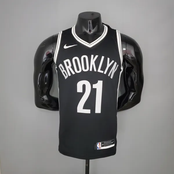 NBA Men New Brooklyn Nets Black #21 ALDRIDGE Jersey High Quality Name and Number Print