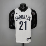 NBA Men New Brooklyn Nets White #21 ALDRIDGE Jersey High Quality Name and Number Print