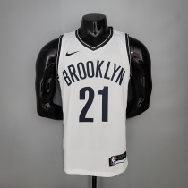NBA Men New Brooklyn Nets White #21 ALDRIDGE Jersey High Quality Name and Number Print
