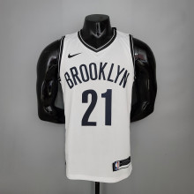 NBA Men New Brooklyn Nets White #21 ALDRIDGE Jersey High Quality Name and Number Print