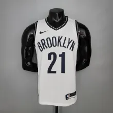 NBA Men New Brooklyn Nets White #21 ALDRIDGE Jersey High Quality Name and Number Print