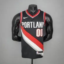 NBA Portland Trail Blazers Black #00 ANTHONY Jersey High Quality Name and Number Print