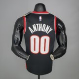 NBA Portland Trail Blazers Black #00 ANTHONY Jersey High Quality Name and Number Print