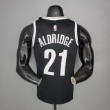 NBA Men New Brooklyn Nets Black #21 ALDRIDGE Jersey High Quality Name and Number Print
