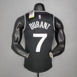 NBA Men New 2021 Brooklyn Nets Black Awarding Version #7 DURANT Jersey High Quality Name and Number Print