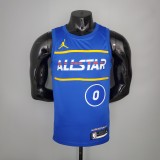NBA Men 2021 All Star Jerseys Blue #0 TATUM Jersey High Quality Name and Number Print