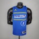 NBA Men 2021 All Star Jerseys Blue #2 LEONARD Jersey High Quality Name and Number Print